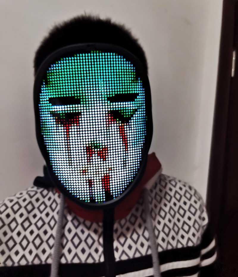 Erstaunliche anpassbare RGB-LED-Maske