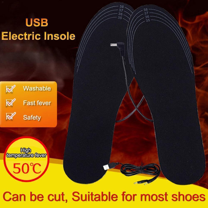 Rechargeable Heated Insoles Warm Feet Insoles