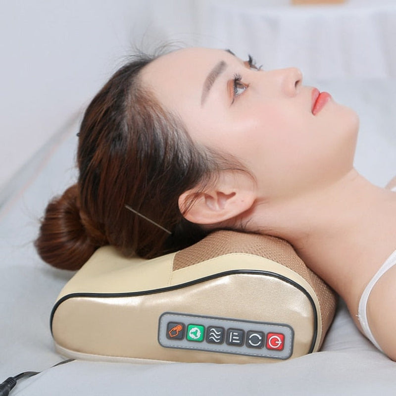 Elektrisches Nacken- und Schultermassagekissen mit Wärme