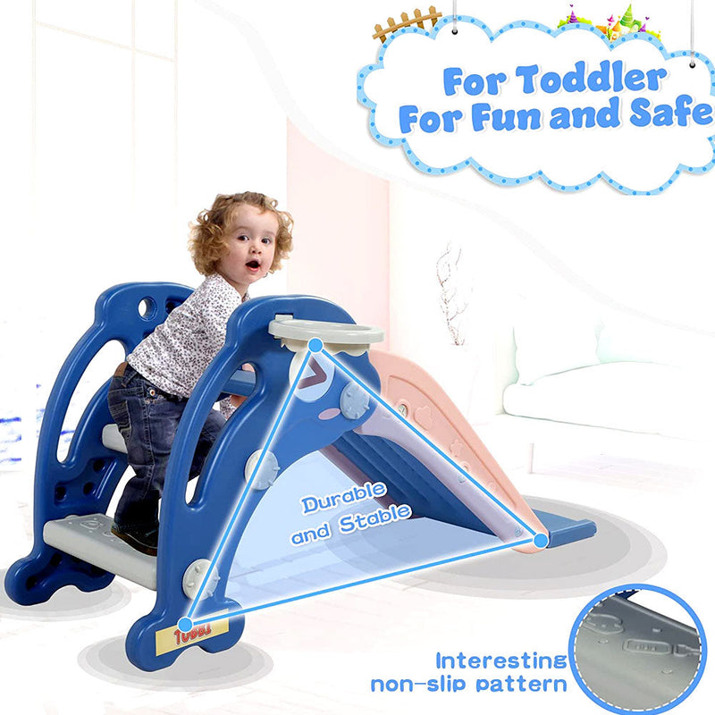 3 in 1 Funny Slide for Toddler - Indoor and Outdoor Kids Slide