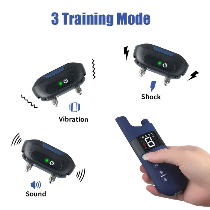 800m Electric Dog Training Collar With Shock Vibration