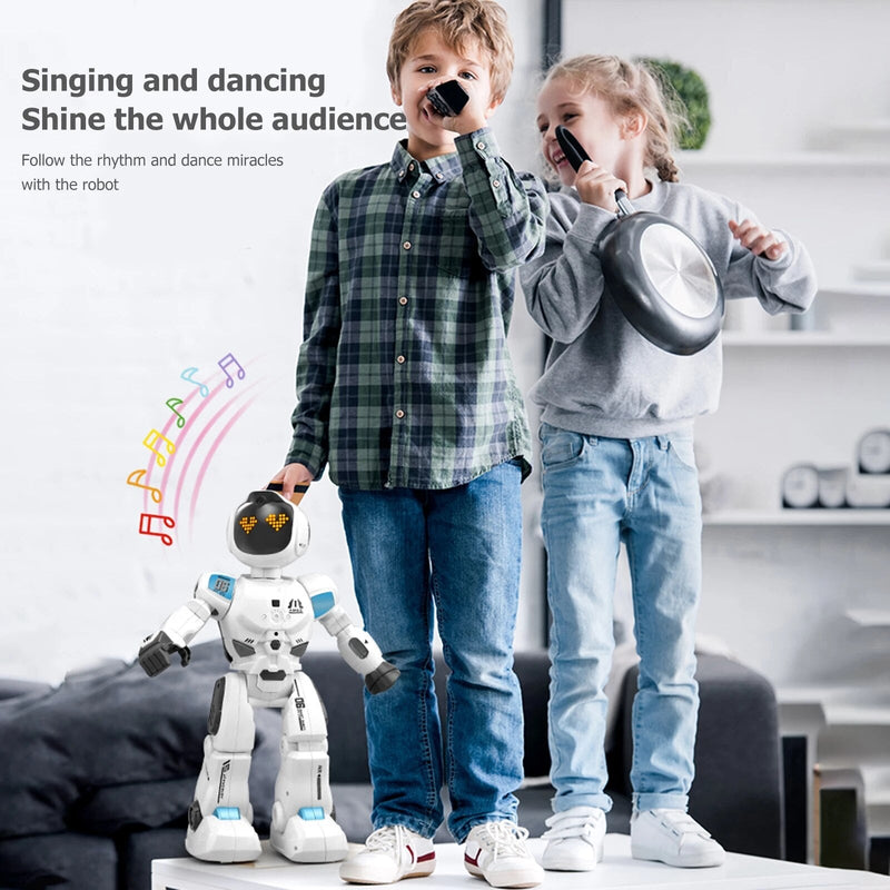 Neues intelligentes Roboterspielzeug mit LED-Licht – programmierbares Sing- und Tanzspielzeug