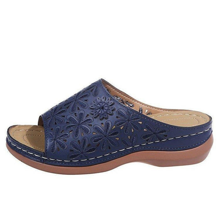 Galla Leather Embroidery Women Sandals