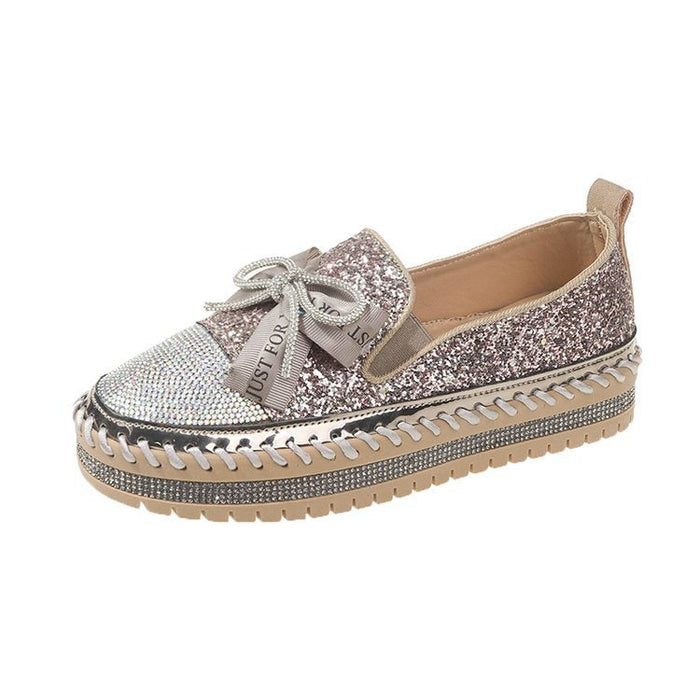 Emilia Slip-On Ladies Rhinestone Casual Shoes