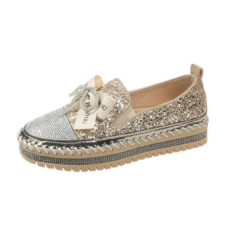 Emilia Slip-On Ladies Rhinestone Casual Shoes