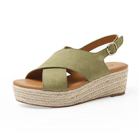 San Maria Cross Strap Comfortable Platform Women Sandals