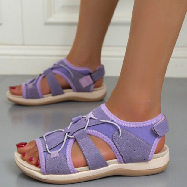 Calliope Damen-Sandalen mit einfarbigen, ausgehöhlten Sandalen 