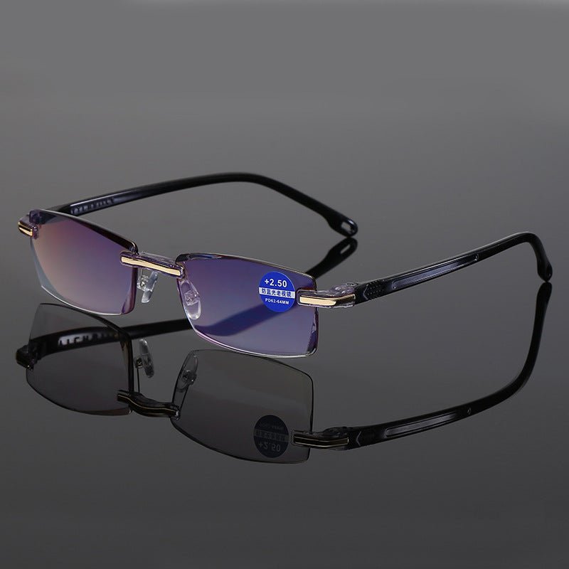 Saphir-Lesebrille mit hoher Härte und Anti-Blaulichtfilter, progressive Lesebrille für die Ferne und die Nähe, Dual-Use