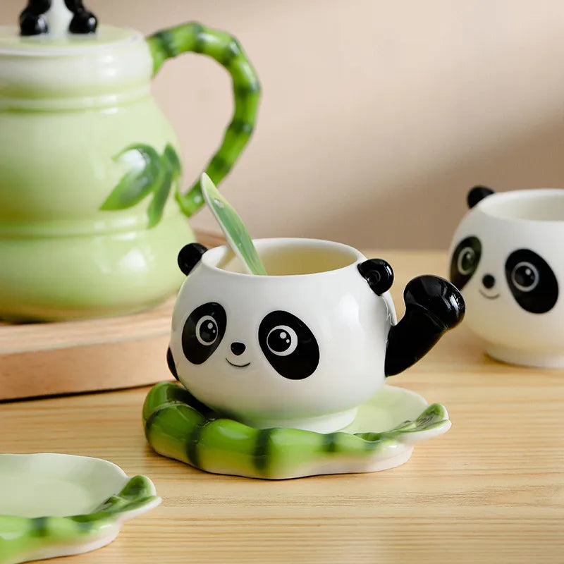 Süßes Panda-Teekannen-Set