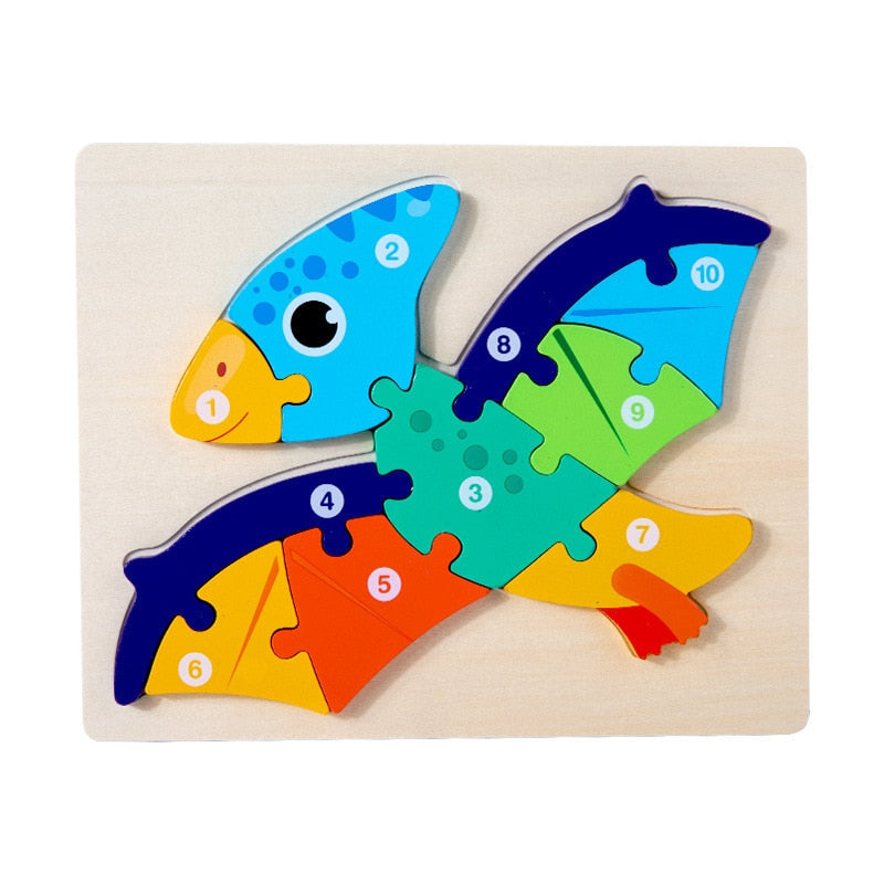 Montessori Holzpuzzle Frühes Lernen Pädagogisches Spielzeug