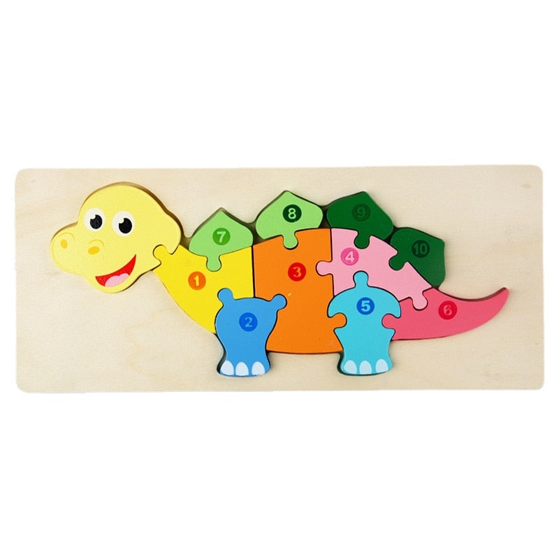 Montessori Holzpuzzle Frühes Lernen Pädagogisches Spielzeug