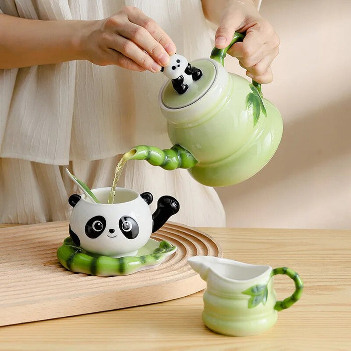 Cute Panda Teapot Set