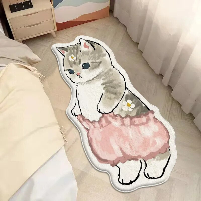 Kawaii Cat Non-slip Rug