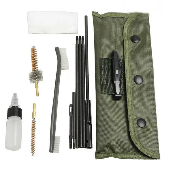 10 piece rifle cleaning kit, for the .22LR, .223, .257, .308