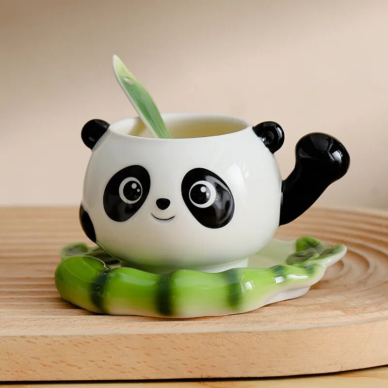 Süßes Panda-Teekannen-Set