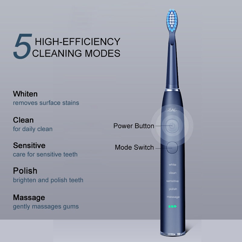 Elektrische Schallzahnbürste über USB wiederaufladbar – Beste elektrische Zahnbürste 