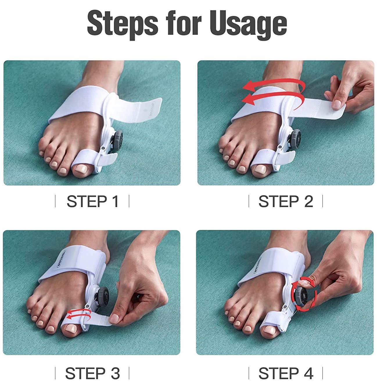 Upgraded Toe Bunion Corrector | 3D Knob Toes Straightener Corrector