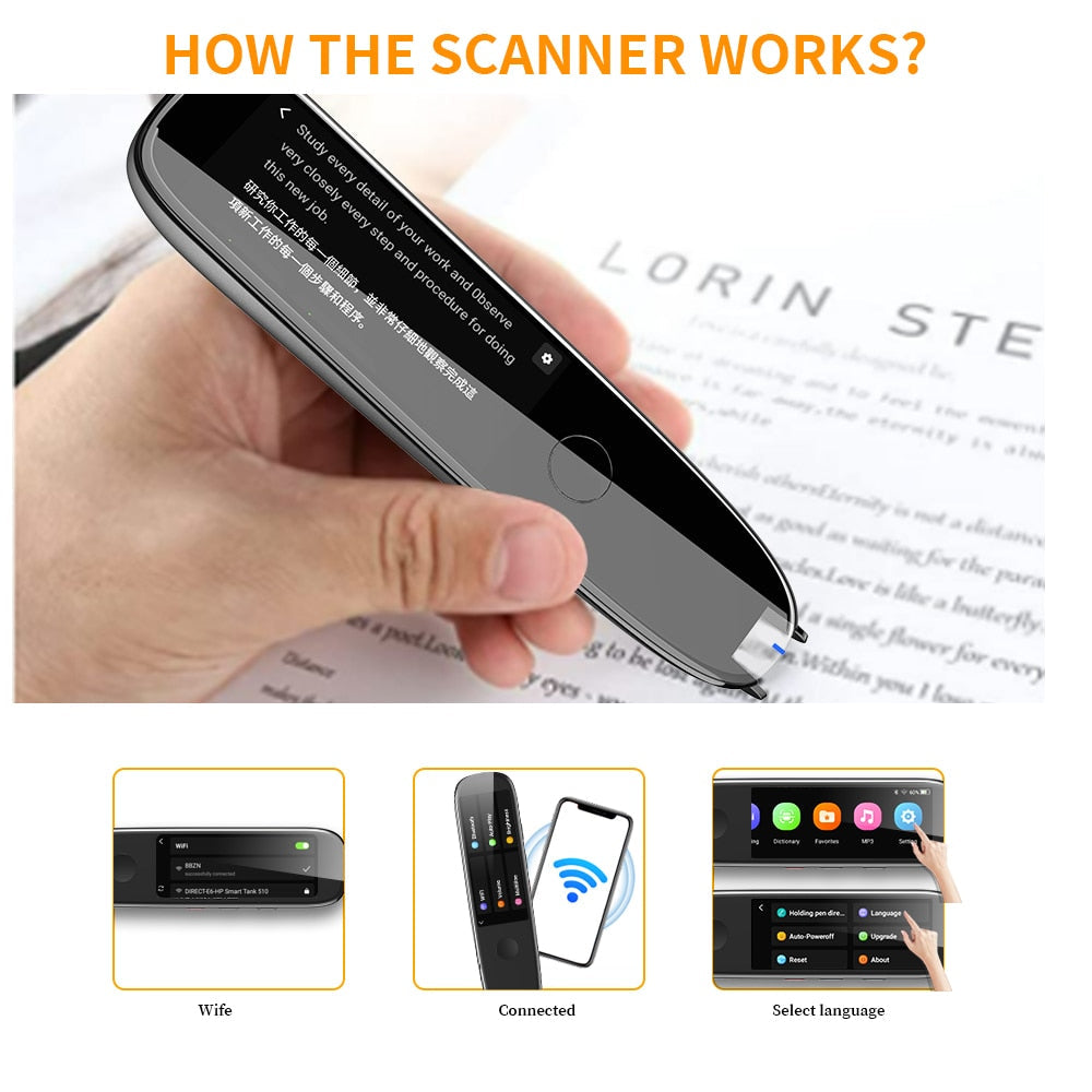 Smart Voice Scan Translator & Reading Pen For 112 Languages