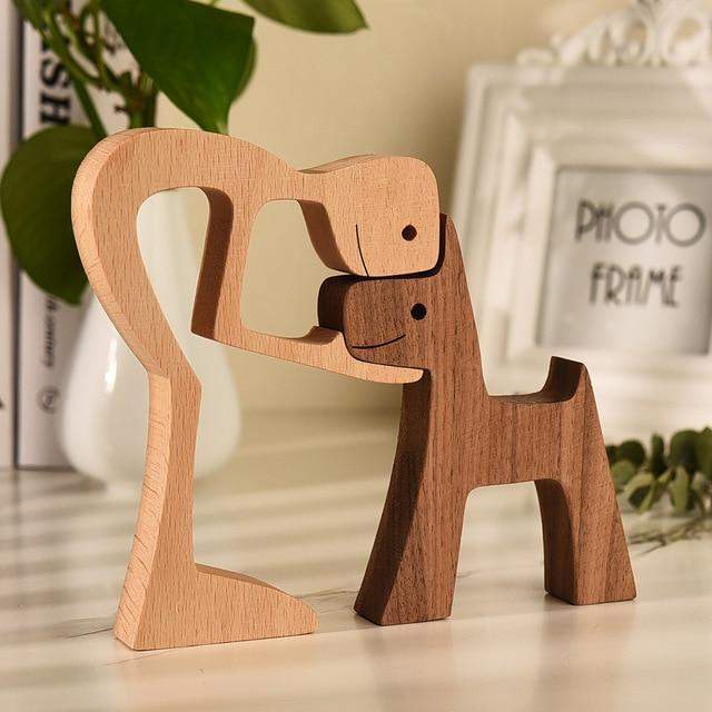 Bedingungslose Liebe Holzfiguren