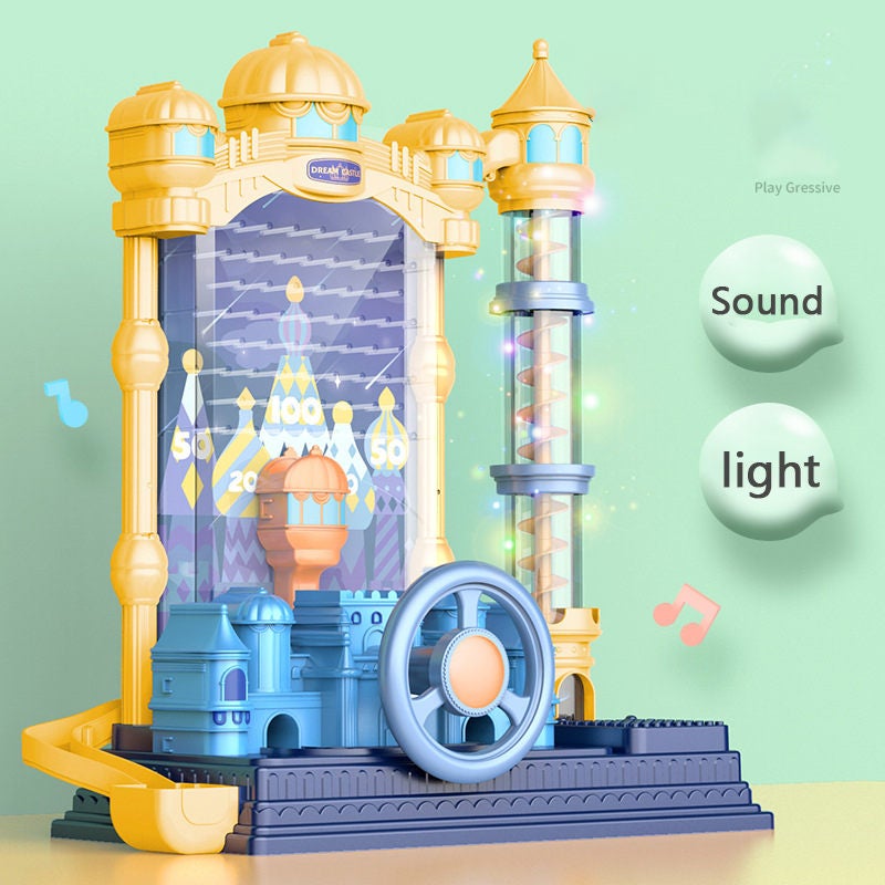 Castle Catching Ball Pinball Machine with Light and Music