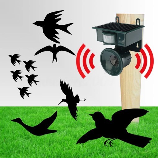 Premium Outdoor Motion Sensor Bird Repeller & Scarer