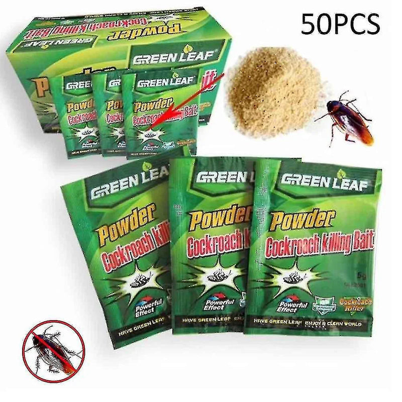 20-100 Packs Green Leaf Powder Cockroach Killer