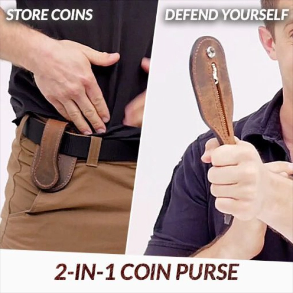 2 In 1 Coin Purse | EDC Tool Self Defense Coin Purse