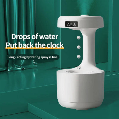 Anti-Gravity Aroma Diffuser Humidifier with Clock for Bedroom
