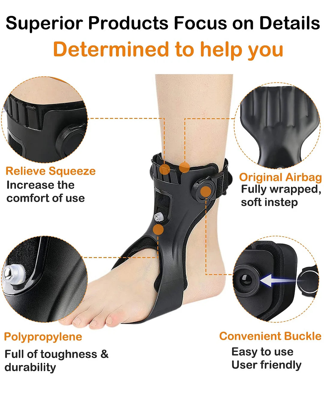 Drop Foot Brace Afo Splint | Ankle Foot Orthosis Support