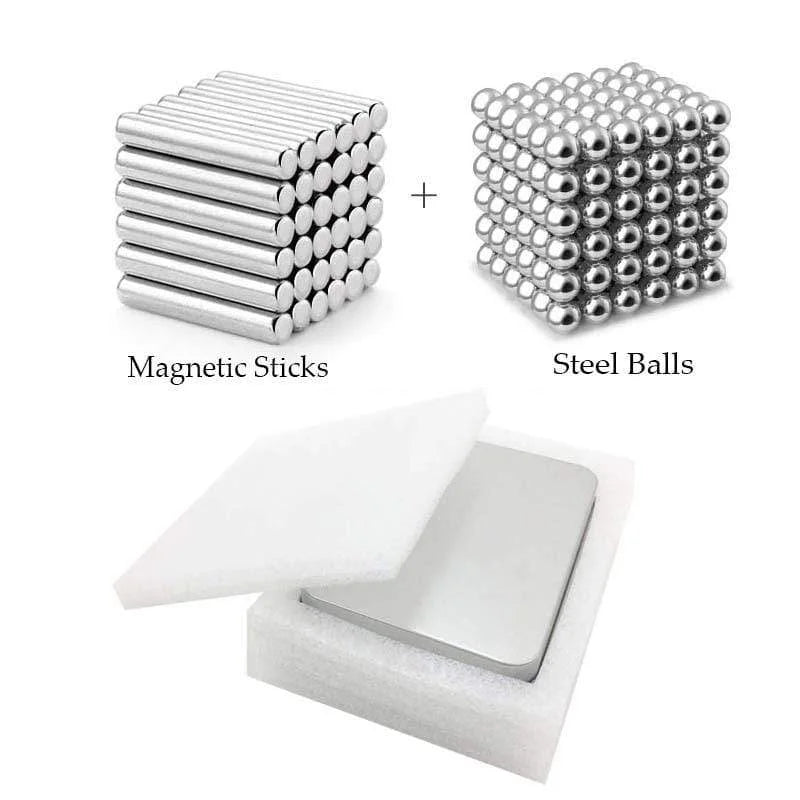 DIY Magnetisches Bauspielzeugset mit Stäben und Bällen