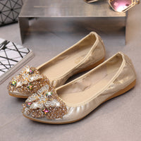 Asteria Rhinestone Flats Casual Comfort Dressy Flats