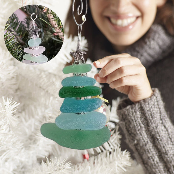 Ocean Glass Christmas Tree Ornament