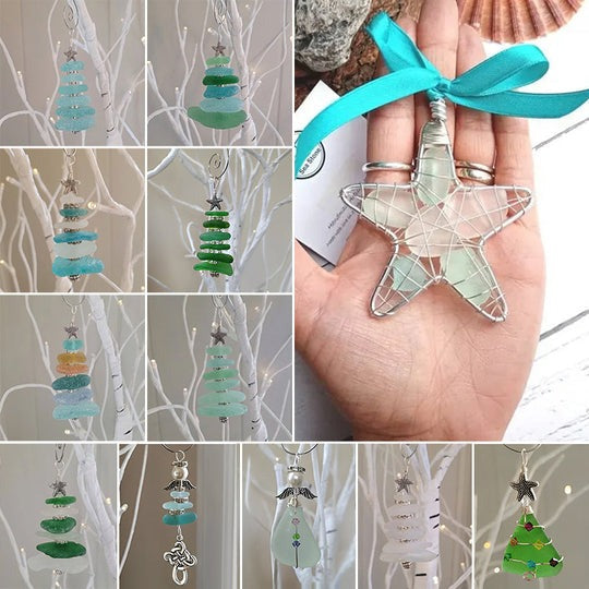 Ocean Glass Christmas Tree Ornament