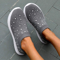 Anicia Crystal Breathable Orthopedic Slip-On Walking Shoes