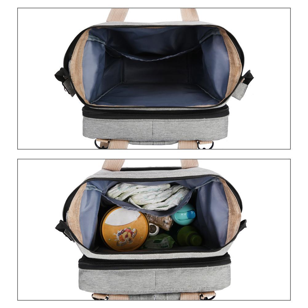 Tragbare Baby-Reisetasche mit integriertem Wickeltisch