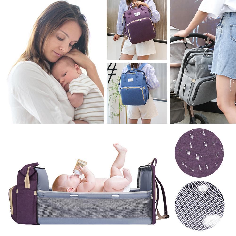 Tragbare Baby-Reisetasche mit integriertem Wickeltisch