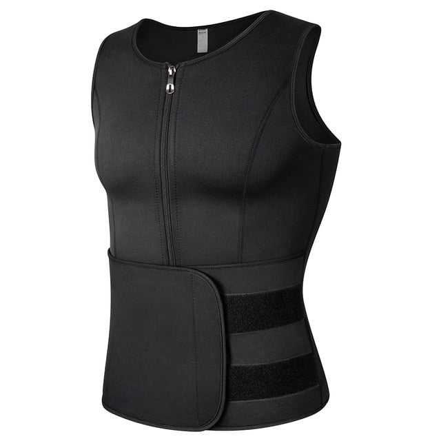 Vibiana Herren Body Shaper Taillentrainer Saunaanzug Schwitzweste 