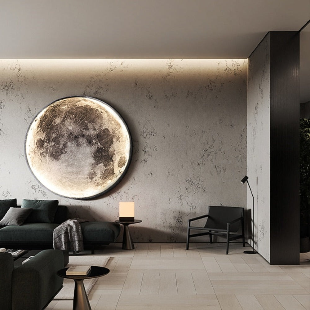 3D LED Moon or Earth Ceiling Wall Lamp | 24CM-80CM