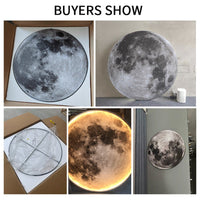 3D LED Mond oder Erde Deckenwandlampe | 24CM-80CM