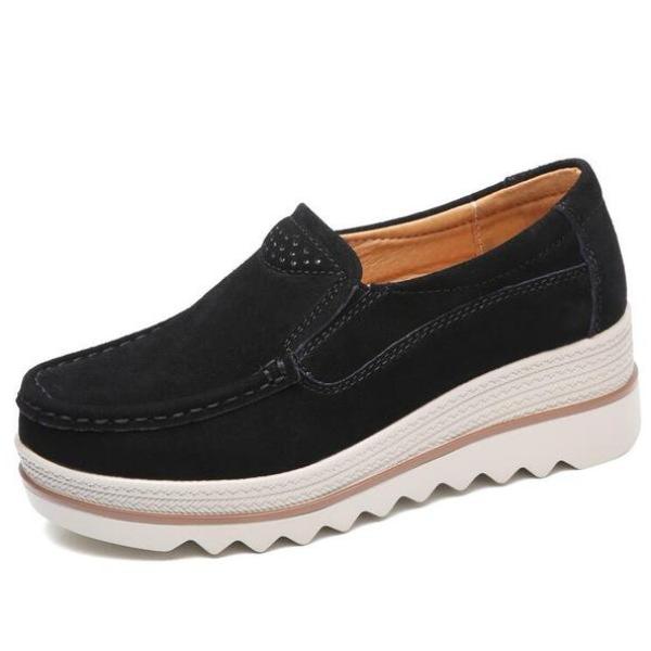 Bequeme Slip-On-Plateauschuhe Helena