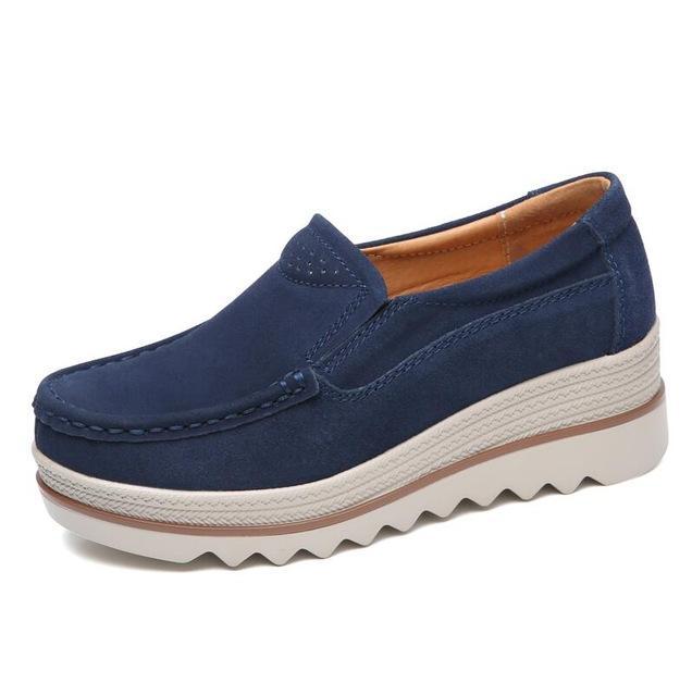 Bequeme Slip-On-Plateauschuhe Helena