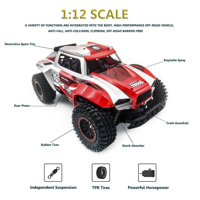 1:12 Remote Control Car High Speed RC Off Road Racing