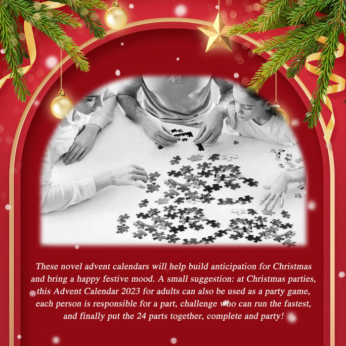 Christmas Advent Calendar Jigsaw Puzzle 1000Pcs
