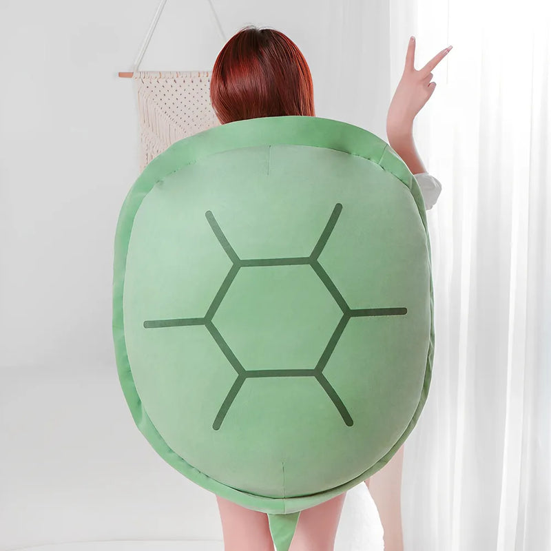 Wearable Turtle Shell Pillows Soft Stuffed Costume Toy 39.4 inch Plush Gift