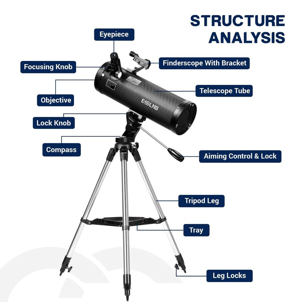 Premium Astronomical Reflector Telescope With Steel Tripod