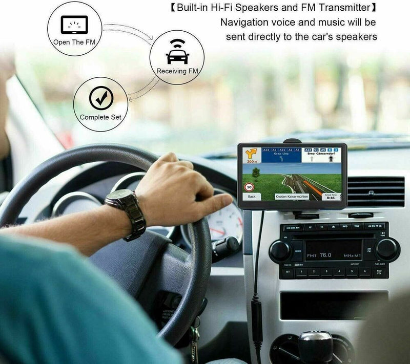 7 Zoll Auto &amp; LKW GPS Navigationssystem 256MB+8GB Navigator