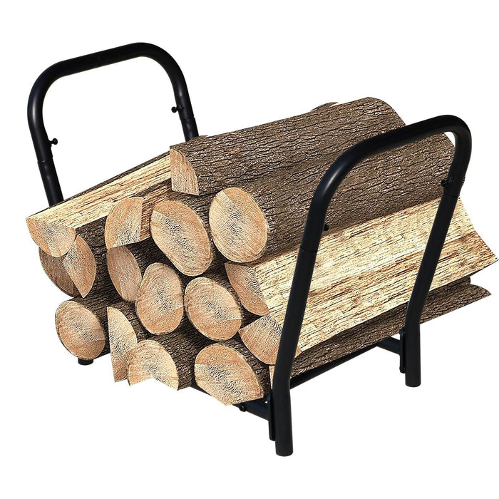 Premium Metal Indoor / Outdoor Chopped Firewood Storage Rack