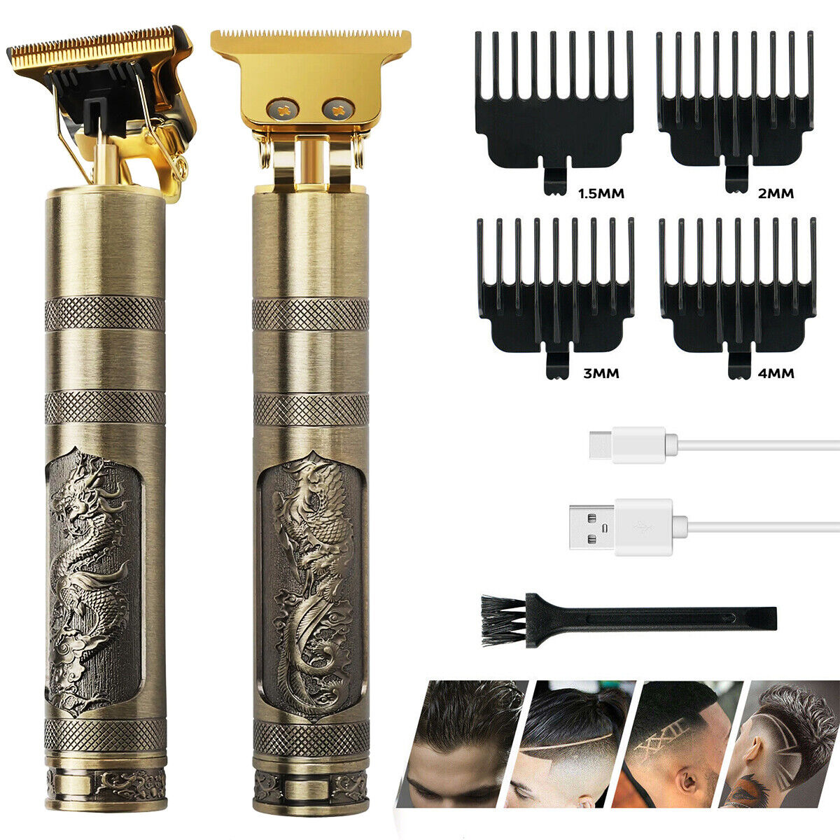 Professional LED Hair Trimmer & Beard Clippers