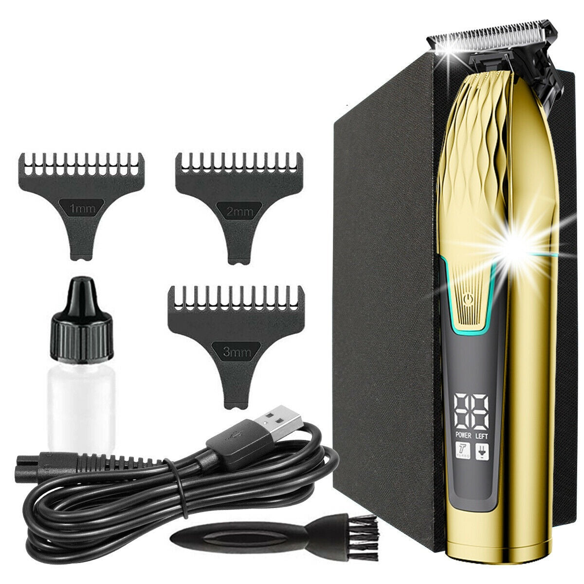 Professional LED Hair Trimmer & Beard Clippers