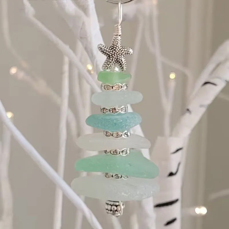 Ocean Glass Christmas Tree Ornament